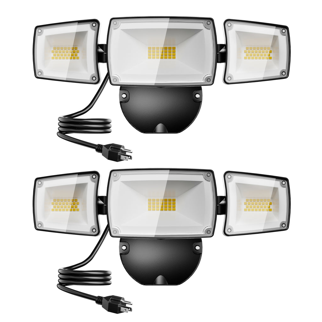 USTELLAR 55W Plug-in Security Lights 2-Pack