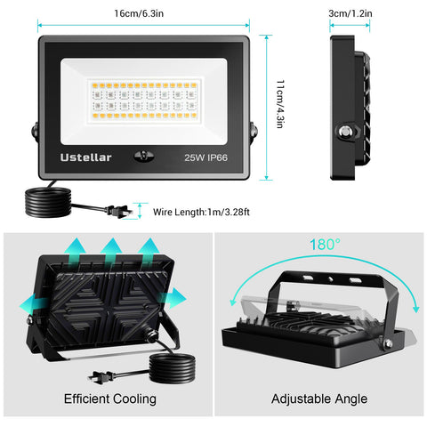 25W RGBW LED Flood Lights