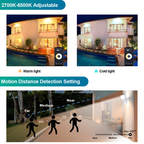 Ustellar 50W Smart Outdoor LED Security Light