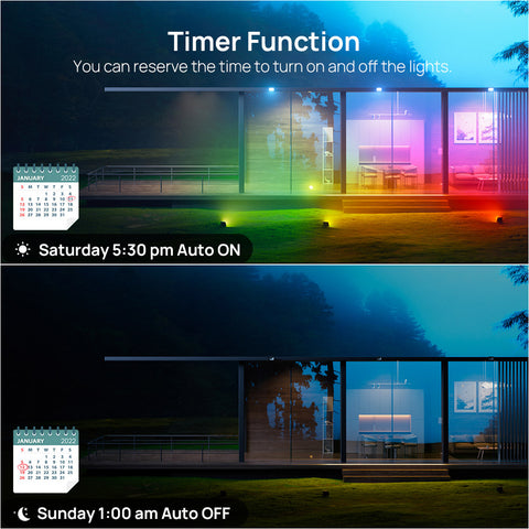 Ustellar TANK Smart RGB Flood Lights 20W 4-Pack
