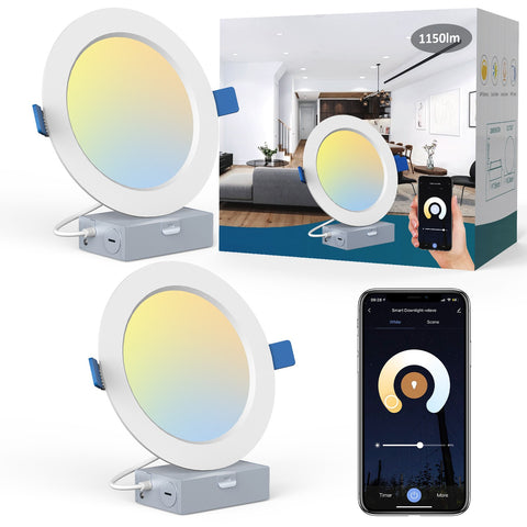 Ustellar 8pack 6 inch Led Recessed Lighting
